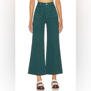 ROLLA'S Dark Teal Wide-Leg Jeans Size 24